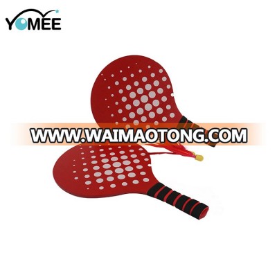 Wholesale Customized With Feather Shuttlecock Beach Paddle Racket