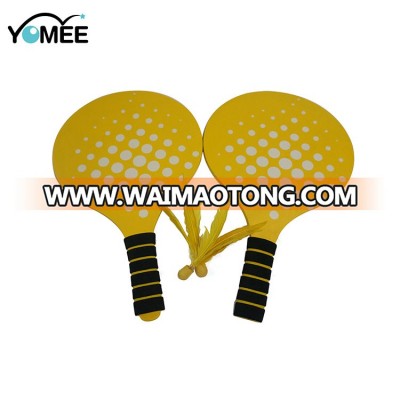 New Design Promotional OEM Logo Print Beach Ball Racket